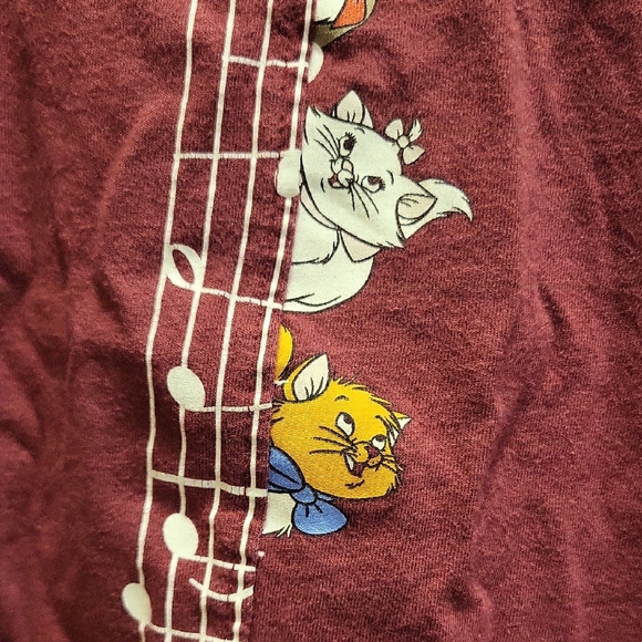Aristocats Maroon Tee - Picture 3 of 4